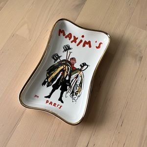 Vintage Maxim’s of Paris Souvenir Plate trinket dish